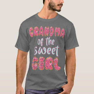 Grandma Of The Sweet Girl Doughnut Birthday Party T-Shirt