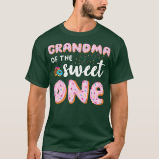 Grandma Of The Sweet One Doughnut Birthday T-Shirt
