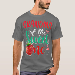 Grandma Of The Sweet One Strawberry 1st Birthday F T-Shirt