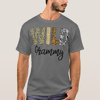 Grandma of The Wild One Zoo Birthday Safari Jungle T-Shirt