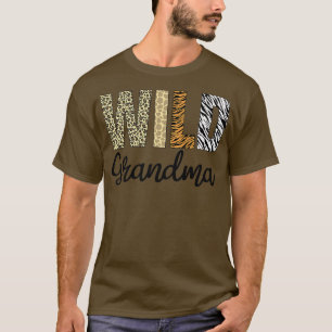 Grandma of The Wild One Zoo Birthday Safari Jungle T-Shirt