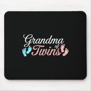 Grandma Of Twins Shirt Women Twin Grandma Mothers Mouse Pad