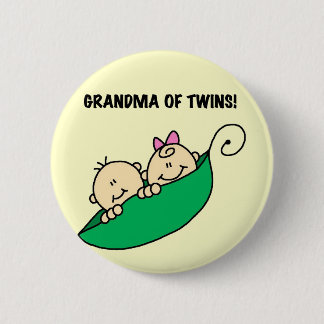 Grandma of Twins Tshirts and Gifts 6 Cm Round Badge