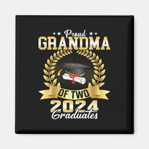 Grandma Of Two Cl 2024 Graduates Twins Graduation  Magnet