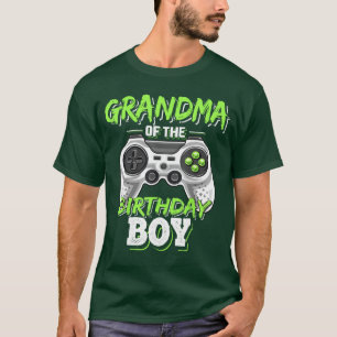 Grandma ofhe Birthday Boy Matching Video Game Birt T-Shirt