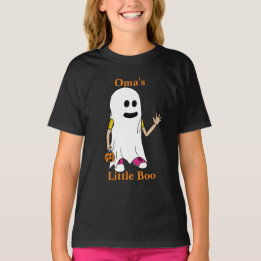 Grandma Oma's Little boo Halloween tshirt for kids