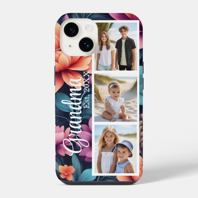 Grandma Personalised Photo iPhone Case (Back)