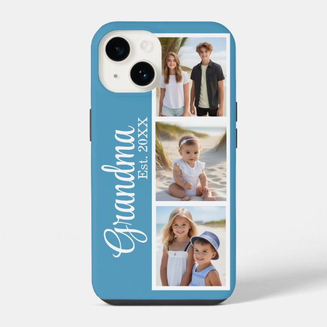 Grandma Personalised Photo iPhone Case (Back)