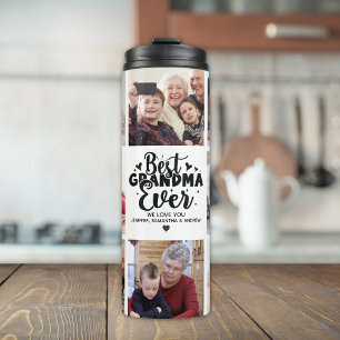 Grandma Photo   Best Grandma Ever Custom Gift Thermal Tumbler