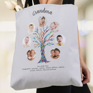 Grandma Photo Collage Grey Tote Bag