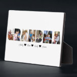 Grandma Photo Collage Plaque with 7 Photos<br><div class="desc">This is a photo collage plaque that spells out the word GRANDMA along with a custom message. This is the perfect gift for any grandma for mother's day,  her birthday or Christmas.</div>
