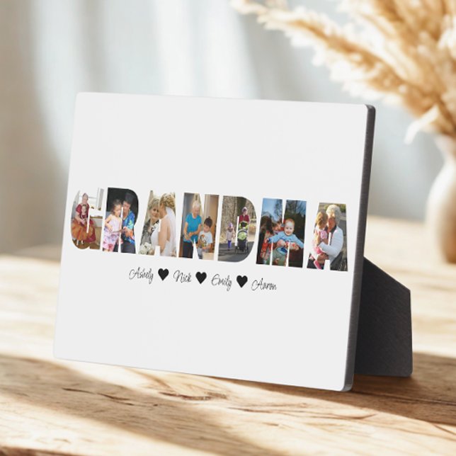 Grandma Photo Collage Plaque with 7 Photos (Creator Uploaded)