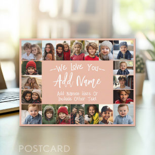 Grandma Photo Collage - Up to 20 photos Postcard