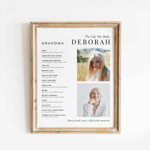 Grandma Photo Life Journey Poster