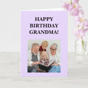 Grandma Photo Personalized Birthday Card