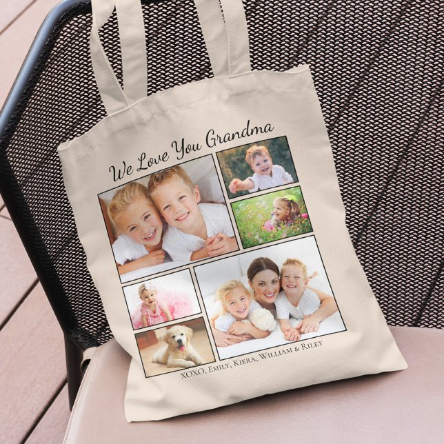 Grandma Photos Personalised Tote Bag (Creator Uploaded)