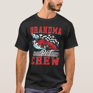 Grandma Pit Crew Car Racing Squad 3 T-Shirt