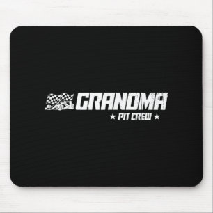 Grandma Pit Crew Race Car Birthday Family Racing Mouse Pad