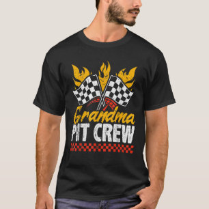 Grandma Pit Crew Race Car Themed Party Racing Fami T-Shirt