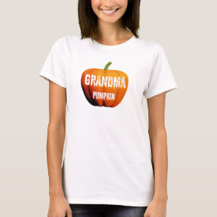 Grandma Pumpkin Halloween Design T-Shirt