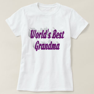 Grandma purple text T-Shirt
