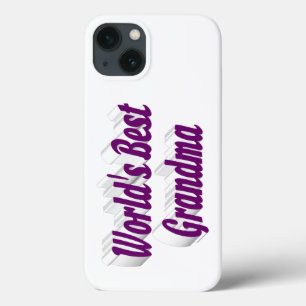 Grandma purple typography iPhone 13 case
