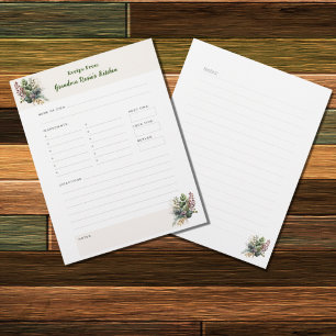 Grandma Recipes   Rustic Personalised Recipe Page