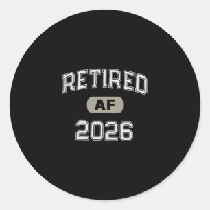 Grandma Retired Af 2026 Father Vacay Mother Cruise Classic Round Sticker