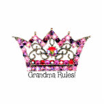 "Grandma Rules" Tiara SCULPTURE Standing Photo Sculpture<br><div class="desc">"Grandma Rules" Tiara SCULPTURE - This is sure to put a smile on any grandmother! These print wonderfully!   *Check out all our party and  Tiara sculptures create by Lady Denise at www.zazzle.com/LadyDenise</div>