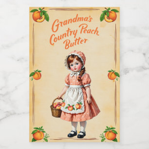 Grandma’s Country Peach Butter Food Label