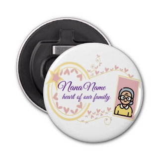 Grandma’s Day Vintage Badge Design Bottle Opener