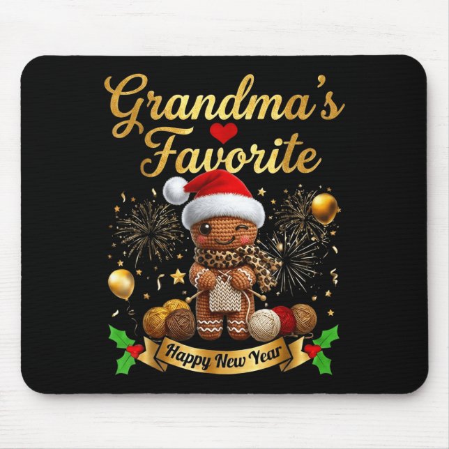 Grandma’s Favorite Gingerbread Crochet Doll For Cr Mouse Pad (Front)