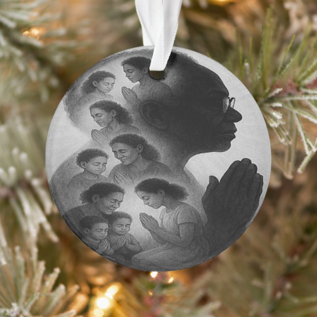 Grandma’s Generational Prayer Round Ornament (Tree)
