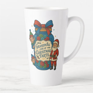 Grandma’s Jar of Christmas Farts Funny Holiday Latte Mug