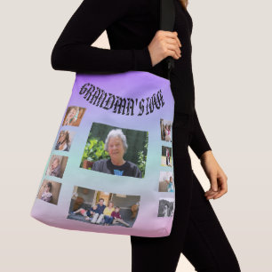 Grandma’s Love Pastel Harmony Collage Crossbody Bag