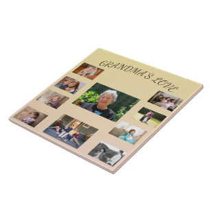 Grandma’s Love Sunshine Collage Glow Tile