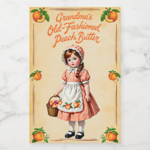 Grandma’s Old-Fashioned Peach Butter Food Label
