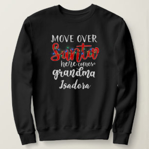 Grandma Santa Lights Humourous Text Design Sweatshirt