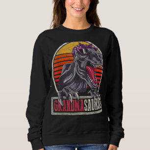 Grandma Saurus Rex Dinosaur Grandmasaurus Family M Sweatshirt
