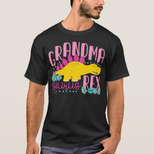 Grandma Saurus Rex Funny Dinosaur Women (2) T-Shirt