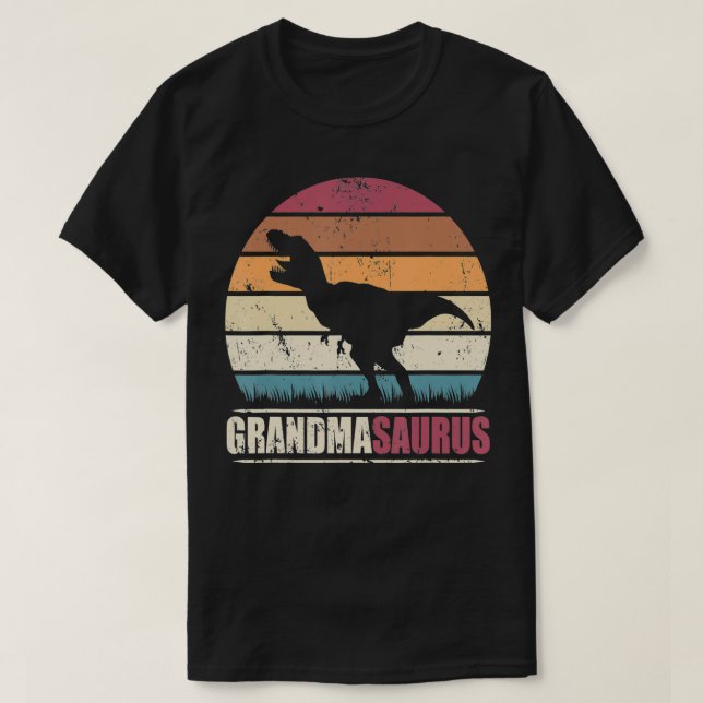 Grandma Saurus T re Dinosaur Family Grandmasaurus T-Shirt (Design Front)
