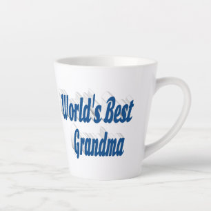 Grandma sea blue typography Mothers Day Latte Mug