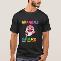 Grandma Shark T-Shirt Doo Doo Grandpa Mommy Daddy