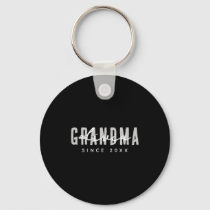 Grandma Since 20xx Modern Simple Preppy  Key Ring