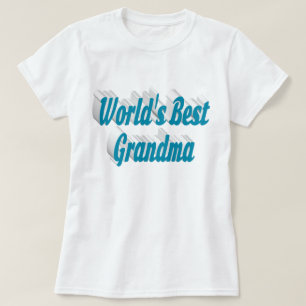 Grandma sky blue text T-Shirt