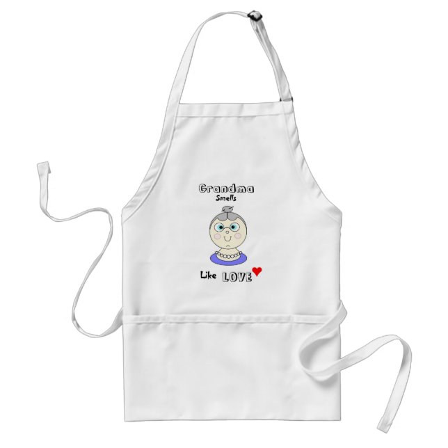 Grandma Smells Like Love Apron (Front)