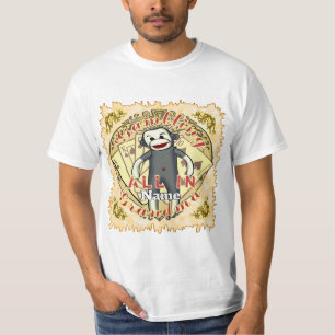 Grandma Sock Monkey poker T-Shirt