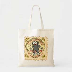 Grandma Sock Monkey poker Tote Bag