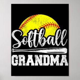 Grandma Softball Player Game Day Mother#39; #39;s  Poster