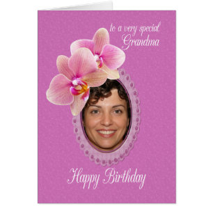 Grandma Special Birthday Wishes Orchids